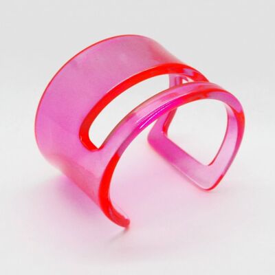 Bracciale polsino plexiglass design italiano - fluofuxia-