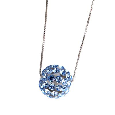 Collana sfera passante cocci boulle - Trasparente lucido-Mod 3