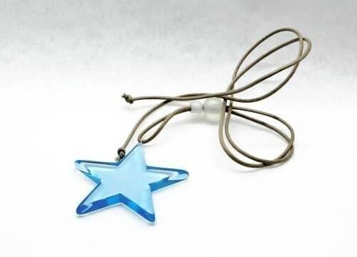 Collana stella blu-
