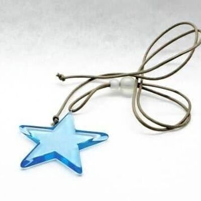 Collana stella blu-