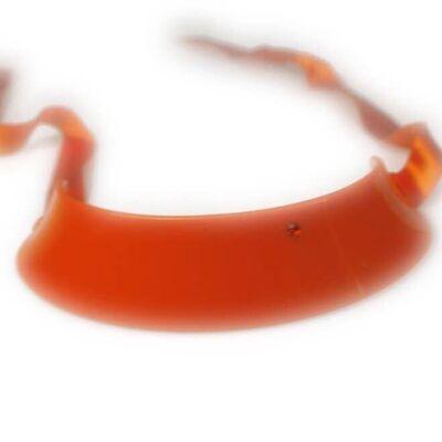 Collier de chien Perspex puro - arancio-