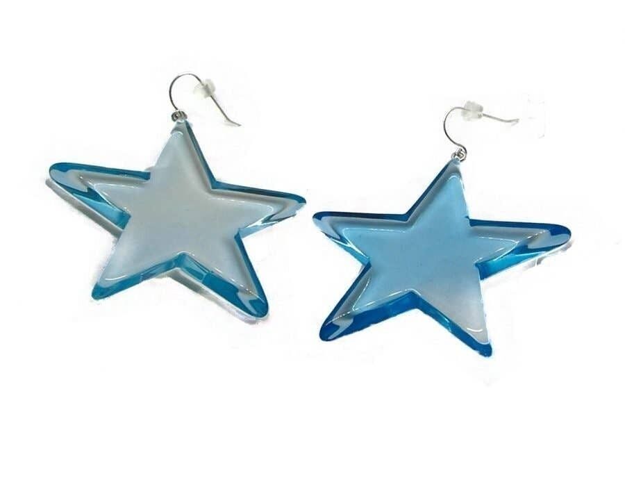 Orecchini stelle blu-