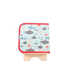 Jaq Jaq Bird: DOODLE IT & GO SOUS-MARIN 20x20cm, cahier ardoise, effaçable