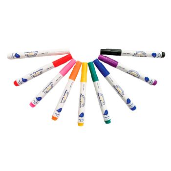 Jaq Jaq Bird: WISHY WASHY MARKERS, set of 9 colours, odorless and washable 3