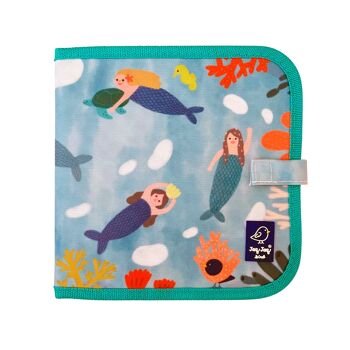 Jaq Jaq Bird: DOODLE IT & GO MERMAIDS 20x20cm, book with 8 pages, erasable 3