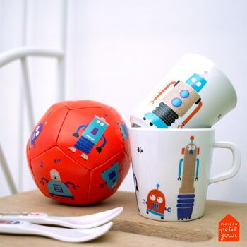 ASSIETTE BÉBÉ SCINTILLANTE LES ROBOTS Ø 18cm 4