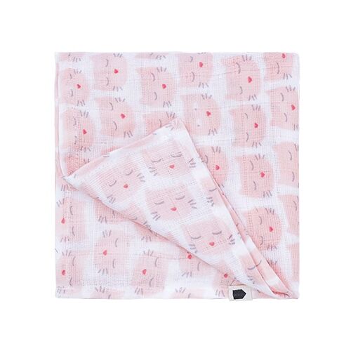 LANGE 70 X 70 CM LES CHATS ROSE