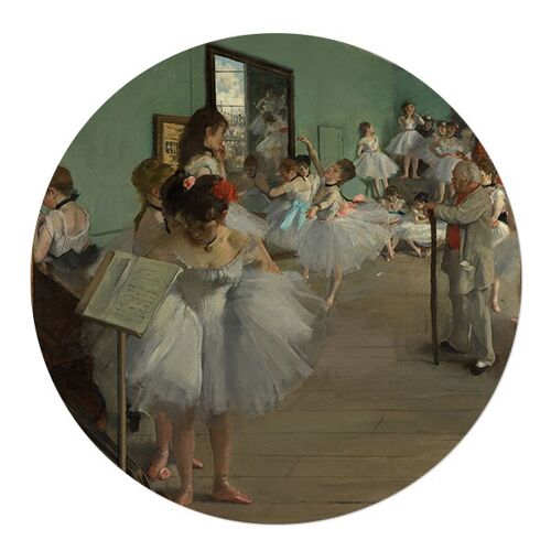 Muurcirkel The Dance Class 1874 Edgar Degas 20cm