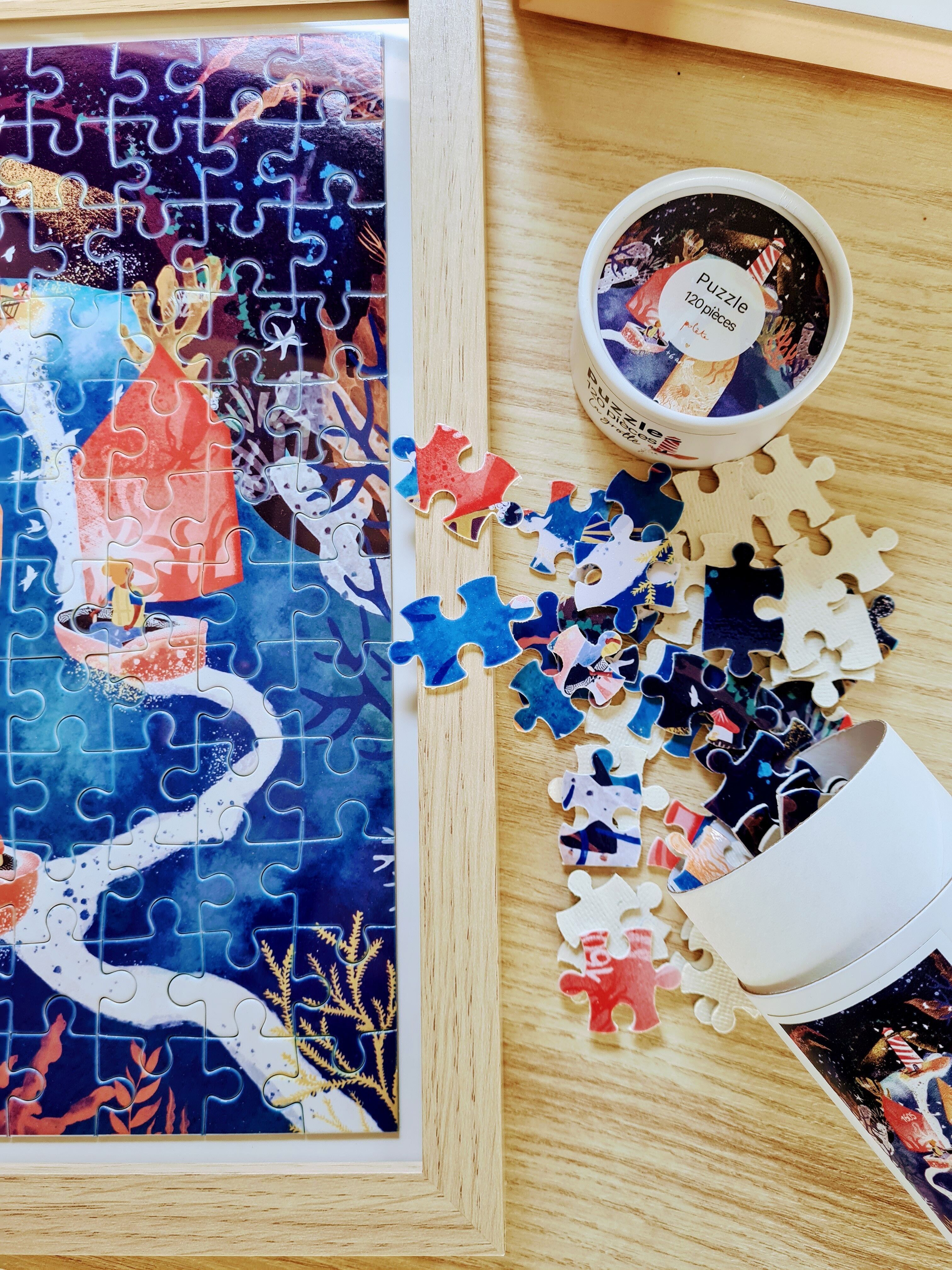 Puzzle "La Grotta" illustrato da Polète - illustratrice per bambini