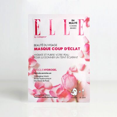 Rose floral water hydrogel mask