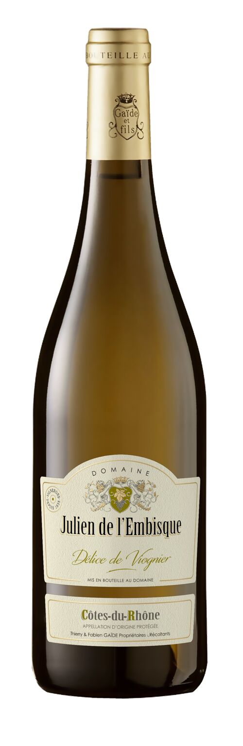 Côtes du Rhône Blanc "Délice de Viognier" biologique