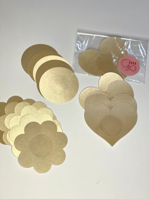 3 PairsPack Sparkling Nipple Stickers  Heart