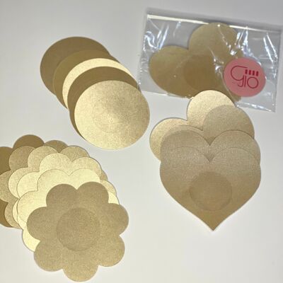 3 PaarPack Glitzernde Nippelsticker Herz