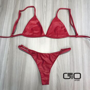 Haut de Bikini Brésilien Rouge 1