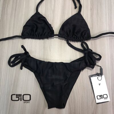 Ensemble de Bikini Bikini Brésilien Tout Noir