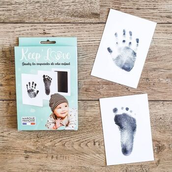 Keep’Love - 10 Kits d'empreintes pour mains et pieds de bébé 3