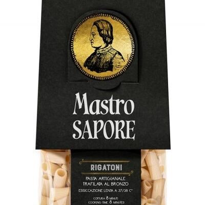 Pasta artigianale di semola di grano duro trafilata al bronzo - Rigatoni 100% Grani di Puglia 500 g