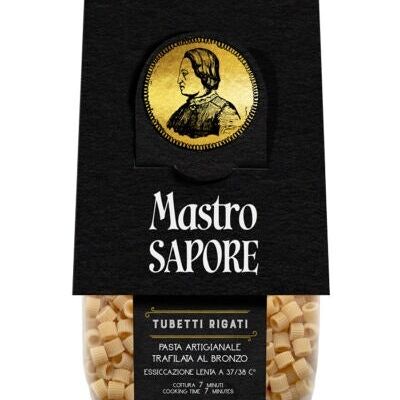 Pasta artigianale di semola di grano duro trafilata al bronzo - Tubettini rigati 100% Grani di Puglia 500 g
