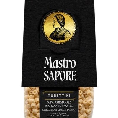 Pasta artigianale di semola di grano duro trafilata al bronzo - Tubettini lisci 100% Grani di Puglia 500 g