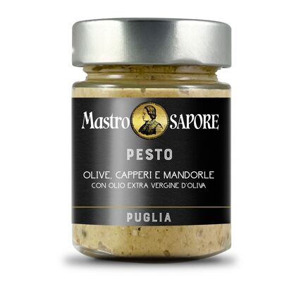 Pesto olive, capperi e mandorle con EVO 140 g