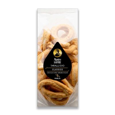 Snacks Salati Fatti a a mano - Taralli EVO Classici 240 g