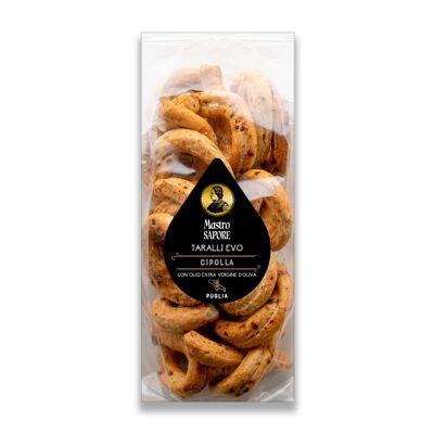 Snacks Salati Fatti a a mano - Taralli EVO Cipolla 240 g