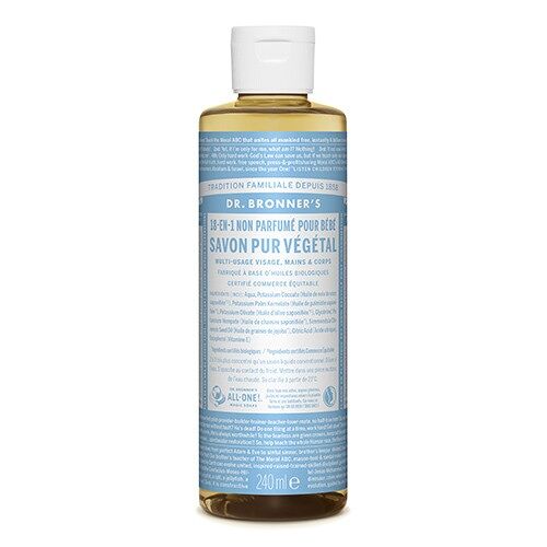 Dr Bronner's - Unscented liquid soap - 240ml