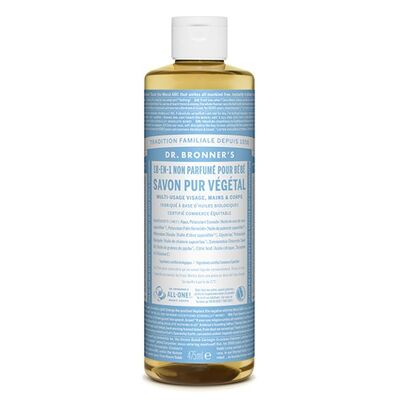 Dr Bronner's - Unscented liquid soap - 475ml