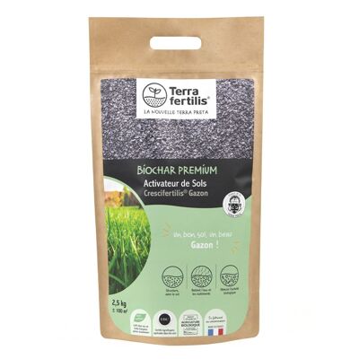 Biochar - Attivatore speciale del terreno per tappeti erbosi - 2,5 kg