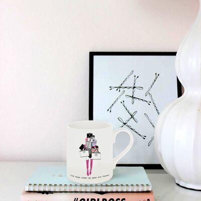 Shopping Girls - Les poches sous mes yeux Tasse en porcelaine fine