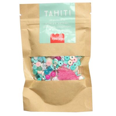 Mix of heishi beads and charms - Tahiti