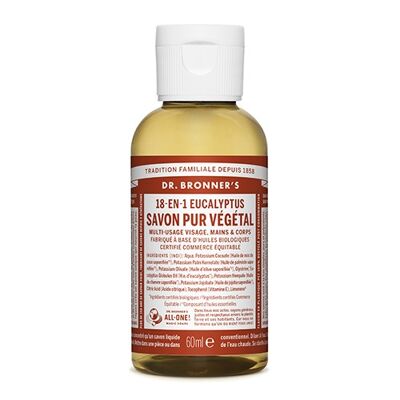 Dr Bronner's - Sapone liquido all'eucalipto - 60 ml