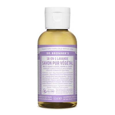 Dr Bronner's - Sapone liquido alla lavanda - 60ml