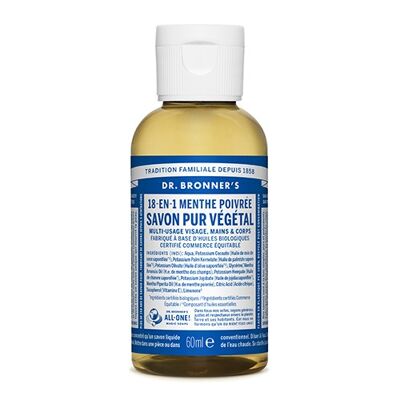 Dr Bronner's - Mint Liquid Soap - 60ml