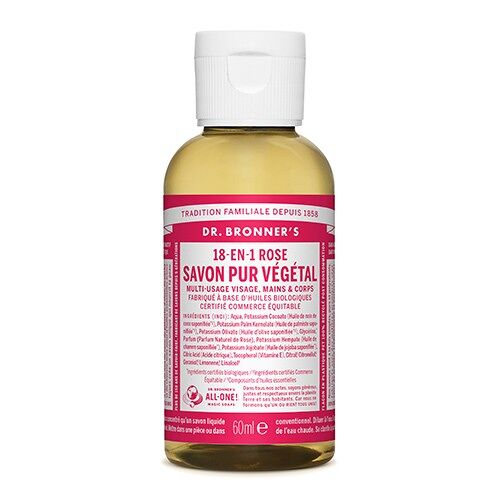 Dr Bronner's - Rose Liquid Soap - 60ml