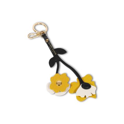 KEYRING FLOWERS YELLOW