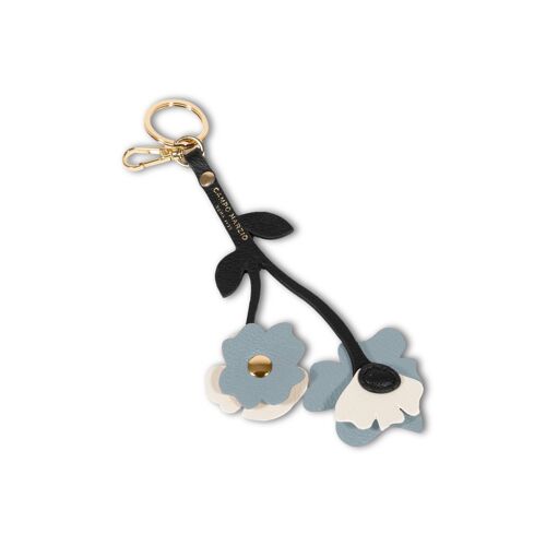 KEYRING FLOWERS BABY BLUE