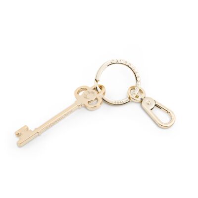 GOLD KEYRING FLAT KEY