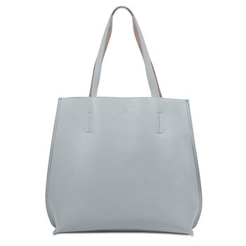 ICONIC DOUBLE TOTE BAG BLEU BÉBÉ 2