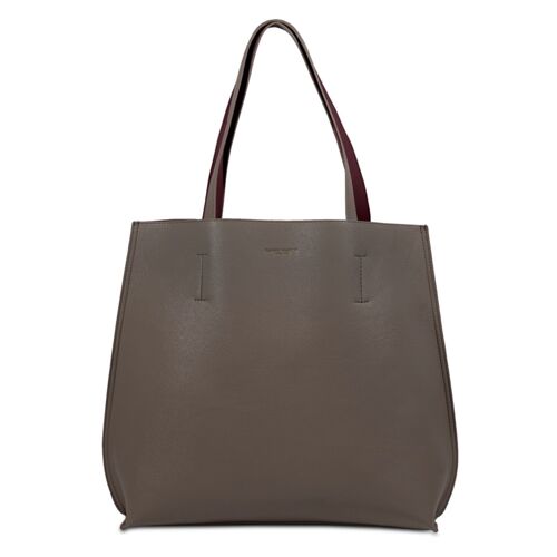 ICONIC DOUBLE TOTE BAG TAUPE