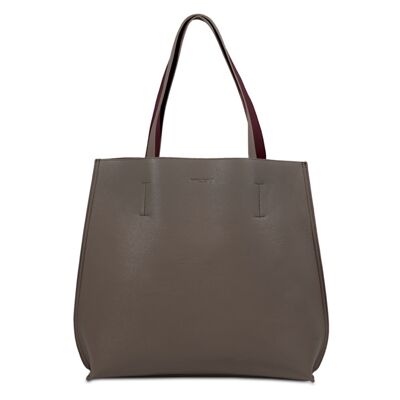 BOLSO TOTE DOBLE ICONIC TAUPE