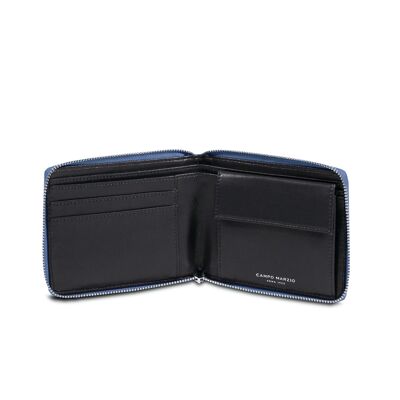 SERGEY WALLET W/ ZIP AROUND DARK DENIM