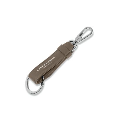 KEY CHAIN RING & HOOK TAUPE