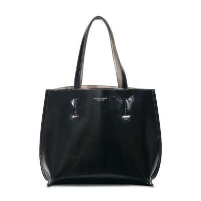 DOUBLE TOTE THE ICONIC BAG MIDI LUCID SPECIAL EDITION NERA