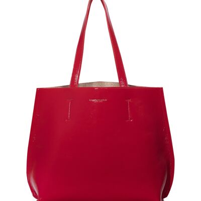 DOUBLE TOTE THE ICONIC BAG MIDI LUCID SPECIAL EDITION CHERRY RED