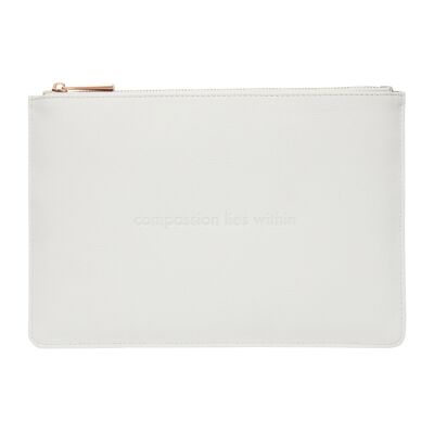 Light Grey & Rose Gold Pouch | Classic Essentials