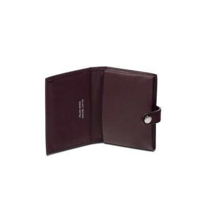 ROMY BUSINESS CARD HOLDER RUBY WINE