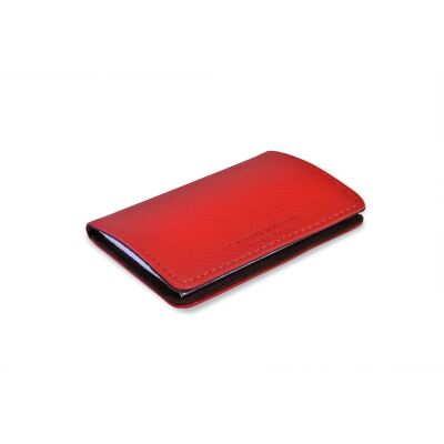 BUSINESS CARD HOLDER W/ MAGNET CHERRY RED