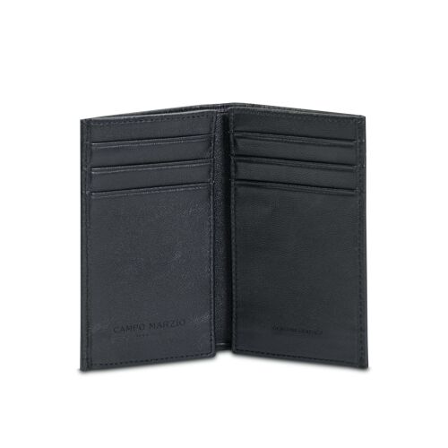 DOUBLE BUSINESS CARD AND CREDIT CARD HOLDER BLACK
