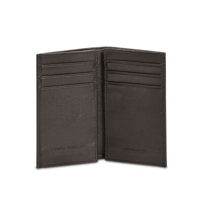 DOUBLE BUSINESS CARD AND CREDIT CARD HOLDER BROWN